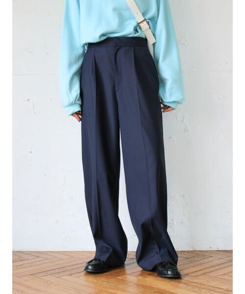 Ungrid(アングリッド)の「タックストレートパンツ(その他パンツ・レディース・ネイビー/グレー・SMALL/MEDIUM)」の13枚目の写真
