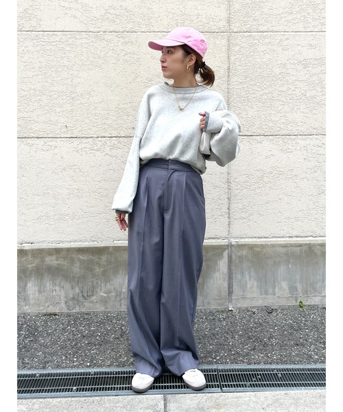 Ungrid(アングリッド)の「タックストレートパンツ(その他パンツ・レディース・ネイビー/グレー・SMALL/MEDIUM)」の7枚目の写真