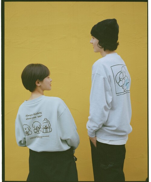 FREAK'S STORE（フリークスストア）の「tombonia/トムボニア Sleep with Muck バックプリント クルーネック スウェット（スウェット・メンズ・グレー/オリーブ/チャコールグレー/ネイビー・MEDIUM/LARGE/SMALL）」の18枚目の写真