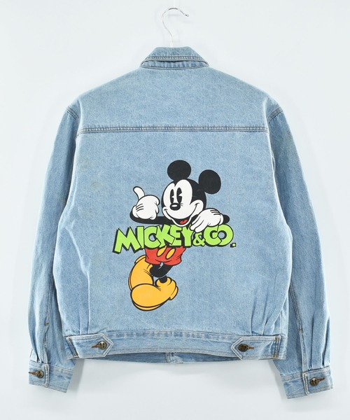 Disney(ディズニー)の「【ヴィンテージ古着】90’s Disney ”MICKEY &CO”バックプリント デニムジャケット(デニムジャケット・メンズ・ブルー・LARGE)」の2枚目の写真