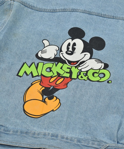 Disney(ディズニー)の「【ヴィンテージ古着】90’s Disney ”MICKEY &CO”バックプリント デニムジャケット(デニムジャケット・メンズ・ブルー・LARGE)」の3枚目の写真