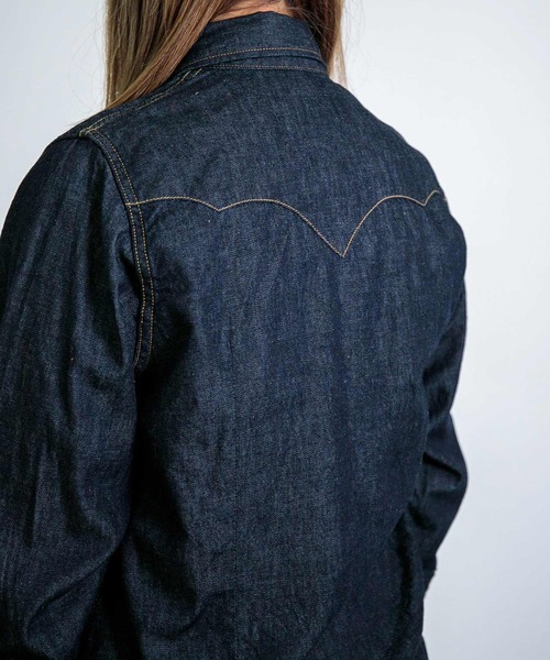 D.M.G.（ドミンゴ）の「[D.M.G / ディーエムジー] 6ozデニム ウエスタンシャツ（シャツ/ブラウス・レディース・ワンウォッシュ・3/2）」の13枚目の写真