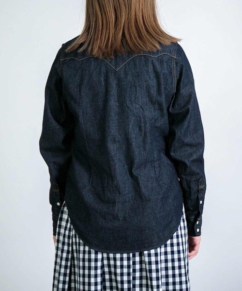 D.M.G.（ドミンゴ）の「[D.M.G / ディーエムジー] 6ozデニム ウエスタンシャツ（シャツ/ブラウス・レディース・ワンウォッシュ・3/2）」の8枚目の写真
