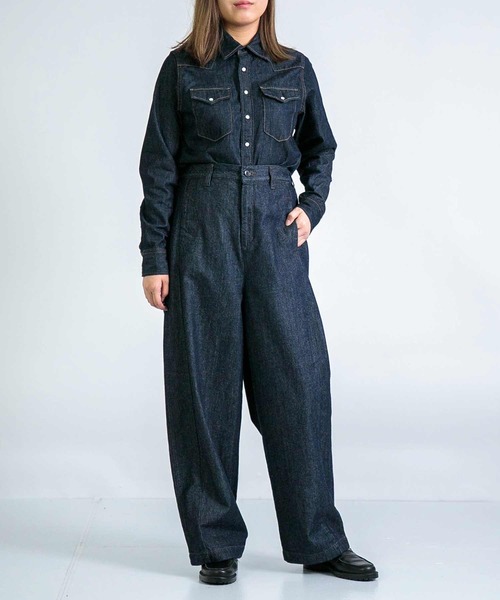 D.M.G.（ドミンゴ）の「[D.M.G / ディーエムジー] 6ozデニム ウエスタンシャツ（シャツ/ブラウス・レディース・ワンウォッシュ・3/2）」の5枚目の写真