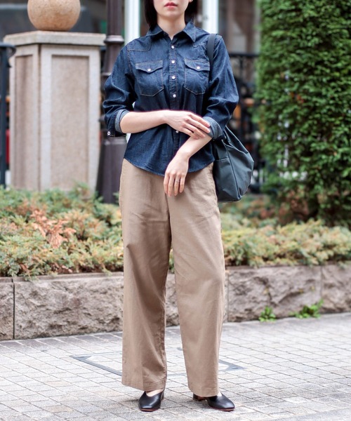 D.M.G.（ドミンゴ）の「[D.M.G / ディーエムジー] 6ozデニム ウエスタンシャツ（シャツ/ブラウス・レディース・ワンウォッシュ・3/2）」の18枚目の写真