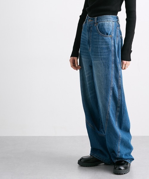 Soiunique（スワユニーク）の「立体切替デニムバルーンパンツ［Soiunique］（その他パンツ・レディース・ブラック/ネイビー・LL/L/M）」の20枚目の写真