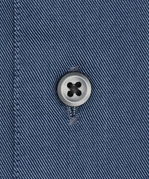 TOKYO SHIRTS（トウキョウシャツ）の「透け防止 形態安定ノーアイロン ホリゾンタルワイド 長袖ビジネスワイシャツ（ビジネスシャツ・メンズ・ダークブルー・首回り39cm-裄丈88cm/首回り41cm-裄丈90cm/首回り42cm-裄丈90cm/首回り43cm-裄丈90cm/首回り45cm-裄丈82cm/首回り45cm-裄丈86cm/首回り45cm-裄丈90cm/首回り47cm-裄丈86cm/首回り47cm-裄丈90cm）」の3枚目の写真