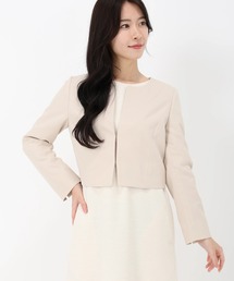 ストロベリーフィールズ　シープレザー　ノーカラージャケット　着用感のない美品 ストロベリーフィールズ シープレザー ノーカラージャケット 着用感の