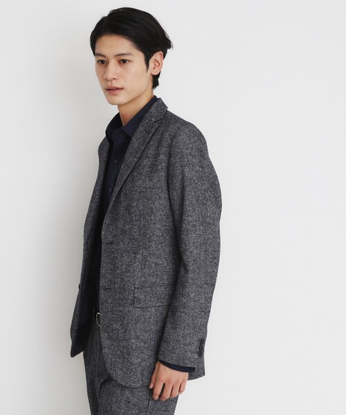 THE SHOP TK （ザ ショップ ティーケー ）の「◆ウール混ホームスパンジャケット（テーラードジャケット・メンズ・チャコールグレー/ネイビー・01/02/03/04）」の7枚目の写真