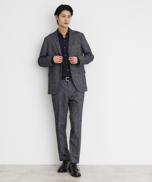 THE SHOP TK （ザ ショップ ティーケー ）の「◆ウール混ホームスパンジャケット（テーラードジャケット・メンズ・チャコールグレー/ネイビー・01/02/03/04）」の9枚目の写真