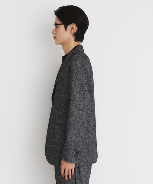THE SHOP TK （ザ ショップ ティーケー ）の「◆ウール混ホームスパンジャケット（テーラードジャケット・メンズ・チャコールグレー/ネイビー・01/02/03/04）」の12枚目の写真