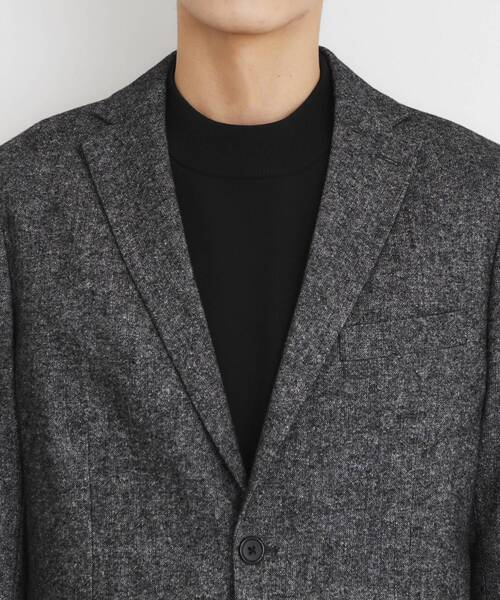 THE SHOP TK （ザ ショップ ティーケー ）の「◆ウール混ホームスパンジャケット（テーラードジャケット・メンズ・チャコールグレー/ネイビー・01/02/03/04）」の14枚目の写真