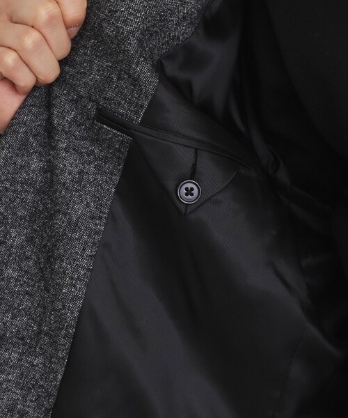 THE SHOP TK （ザ ショップ ティーケー ）の「◆ウール混ホームスパンジャケット（テーラードジャケット・メンズ・チャコールグレー/ネイビー・01/02/03/04）」の19枚目の写真