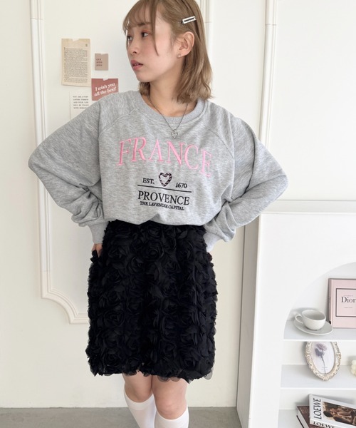 Loueme（ルエム）の「ローズチュールバルーンスカート（スカート・レディース・ブラック/アイボリー/ホワイト・FREE）」の10枚目の写真