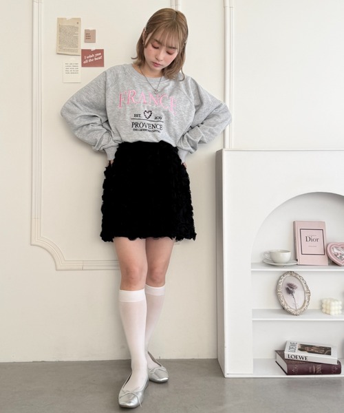 Loueme（ルエム）の「ローズチュールバルーンスカート（スカート・レディース・ブラック/アイボリー/ホワイト・FREE）」の12枚目の写真