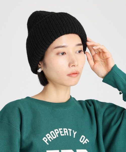 FRATELLI TALLI(フラテリタリ)の「【FRATELLI TALLI】ニットCAP(ニットキャップ/ビーニー・レディース・アイボリー/ブラック/グレー・FREE)」の7枚目の写真