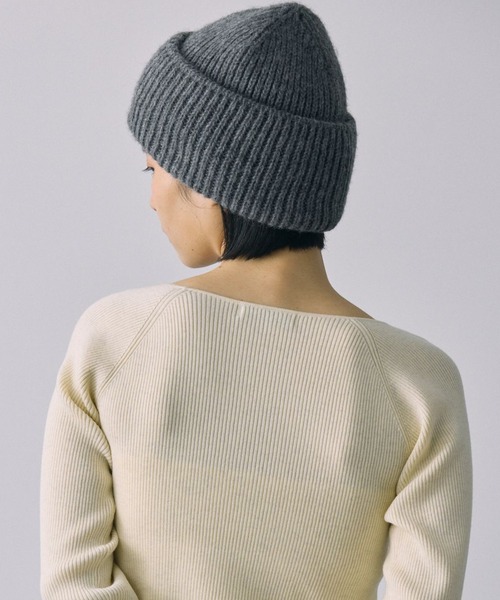 FRATELLI TALLI(フラテリタリ)の「【FRATELLI TALLI】ニットCAP(ニットキャップ/ビーニー・レディース・アイボリー/ブラック/グレー・FREE)」の11枚目の写真