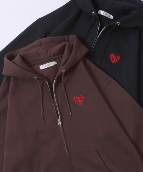 セール】2026SS新色追加 SITRY Heart Embroidery Sweat Hoodie/別注