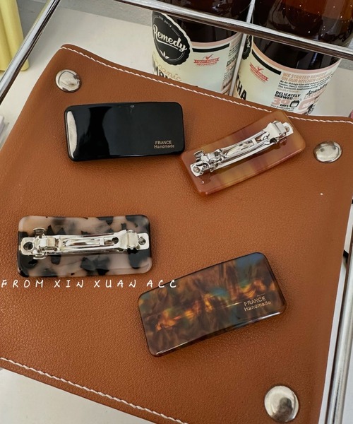 E&C closet…(イーアンドシークローゼット)の「スクエア柄ミニバレッタ(バレッタ/ヘアクリップ・レディース・ブラウン系その他/ブラック/オレンジ/ベージュ/ブラウン・FREE)」の16枚目の写真