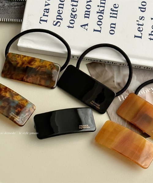 E&C closet…(イーアンドシークローゼット)の「スクエア柄ミニバレッタ(バレッタ/ヘアクリップ・レディース・ブラウン系その他/ブラック/オレンジ/ベージュ/ブラウン・FREE)」の12枚目の写真