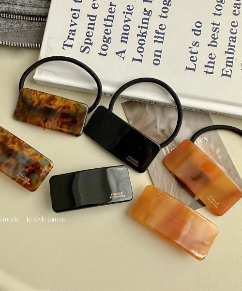 E&C closet…(イーアンドシークローゼット)の「スクエア柄ミニバレッタ(バレッタ/ヘアクリップ・レディース・ブラウン系その他/ブラック/オレンジ/ベージュ/ブラウン・FREE)」の14枚目の写真