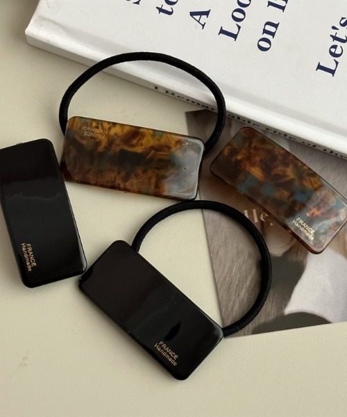 E&C closet…(イーアンドシークローゼット)の「スクエア柄ミニバレッタ(バレッタ/ヘアクリップ・レディース・ブラウン系その他/ブラック/オレンジ/ベージュ/ブラウン・FREE)」の13枚目の写真