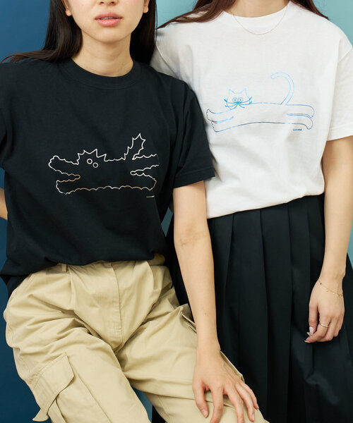 BIRTHDAY BAR(バースデイバー)の「umao×BIRTHDAY BAR ホイルプリントTシャツ(Tシャツ/カットソー・レディース・ブラック/グレー/ホワイト・0)」の4枚目の写真