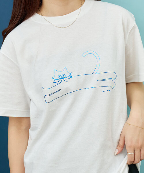 BIRTHDAY BAR(バースデイバー)の「umao×BIRTHDAY BAR ホイルプリントTシャツ(Tシャツ/カットソー・レディース・ブラック/グレー/ホワイト・0)」の10枚目の写真