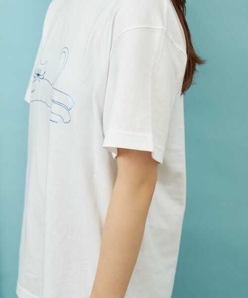 BIRTHDAY BAR(バースデイバー)の「umao×BIRTHDAY BAR ホイルプリントTシャツ(Tシャツ/カットソー・レディース・ブラック/グレー/ホワイト・0)」の16枚目の写真