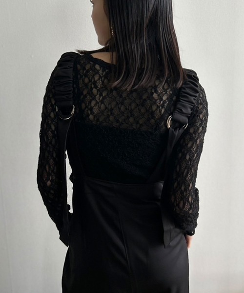 Kotoe（コトエ）の「クルーネック レースカットソー 長袖（Tシャツ/カットソー・レディース・ホワイト/ブラック・FREE）」の8枚目の写真