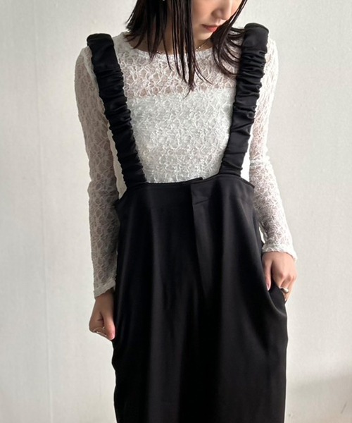 Kotoe（コトエ）の「クルーネック レースカットソー 長袖（Tシャツ/カットソー・レディース・ホワイト/ブラック・FREE）」の15枚目の写真