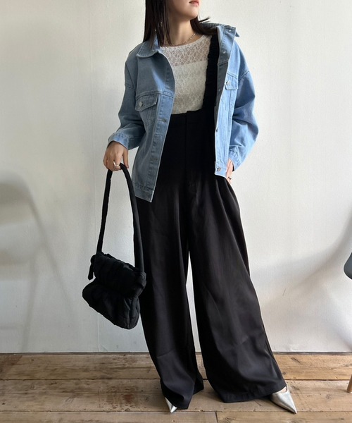 Kotoe（コトエ）の「クルーネック レースカットソー 長袖（Tシャツ/カットソー・レディース・ホワイト/ブラック・FREE）」の22枚目の写真