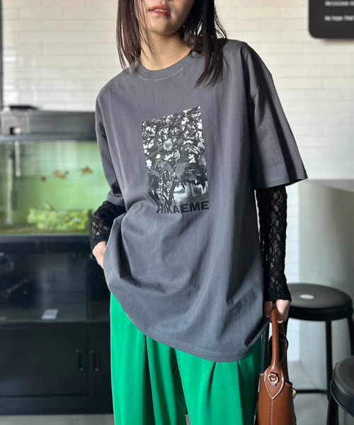 ドゥロワー 21年 コットンレース クルーネックトップス Tシャツ カットソー セール】クルーネック レースカットソー 長袖（Tシャツ/カットソー