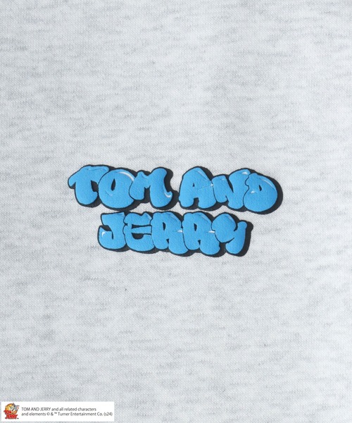 Tom＆Jerry（トムアンドジェリー）の「Tom and Jerry/トム＆ジェリー オーバーサイズ 裏起毛 キャラクターバックプリント クルーネックスウェット レディース メンズ トレーナー（スウェット・レディース・アッシュグレー/ブラック系その他/ブラック/グレー系その他・LL/L/M）」の18枚目の写真