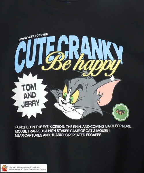 Tom＆Jerry（トムアンドジェリー）の「Tom and Jerry/トム＆ジェリー オーバーサイズ 裏起毛 キャラクターバックプリント クルーネックスウェット レディース メンズ トレーナー（スウェット・レディース・アッシュグレー/ブラック系その他/ブラック/グレー系その他・LL/L/M）」の15枚目の写真