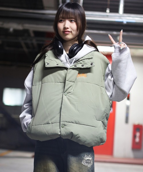 フリーサイズ / UNISEX 》ワンポイント グラフィティロゴ 中綿