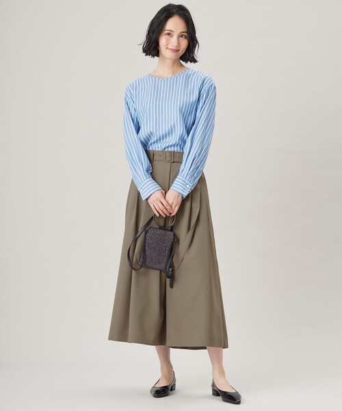 自由区(ジユウク)の「SOMELOSチュニック ブラウス(シャツ/ブラウス・レディース・サックスブルー系1/ベージュ系1/スカイブルー系/アイボリー系・32)」の16枚目の写真