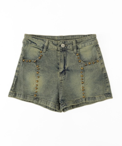 dispark（ディスパーク）の「DISPARK/スタッズデニムショートパンツ（デニムパンツ・レディース・ブルー系1・FREE）」の8枚目の写真