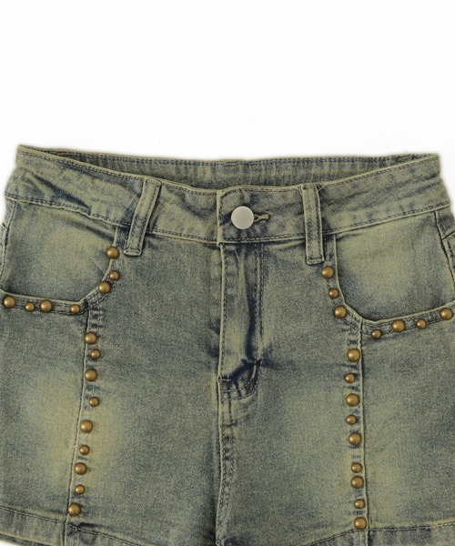 dispark（ディスパーク）の「DISPARK/スタッズデニムショートパンツ（デニムパンツ・レディース・ブルー系1・FREE）」の10枚目の写真