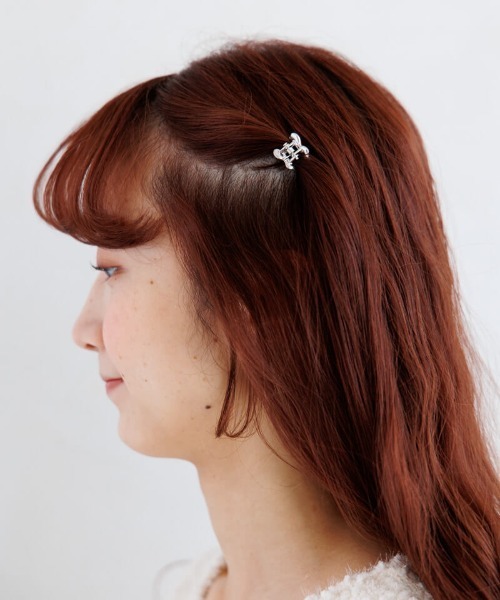 flower(フラワー)の「ミニパピヨンクリップ(2pc)(バレッタ/ヘアクリップ・レディース・ゴールド/シルバー・FREE)」の8枚目の写真
