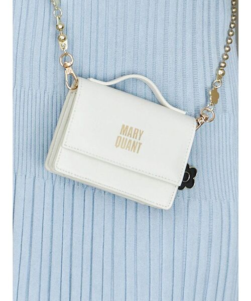セール】【MARY QUANT】デイジーチャーム付きミニウォレット