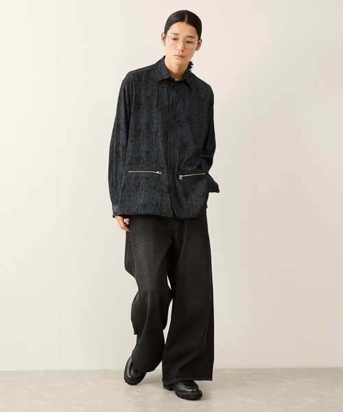 JUNRED（ジュンレッド）の「ボリュームカットストレートデニムパンツ（デニムパンツ・メンズ・パープル/ネイビー/ブラック/グレー・S/M/L）」の18枚目の写真