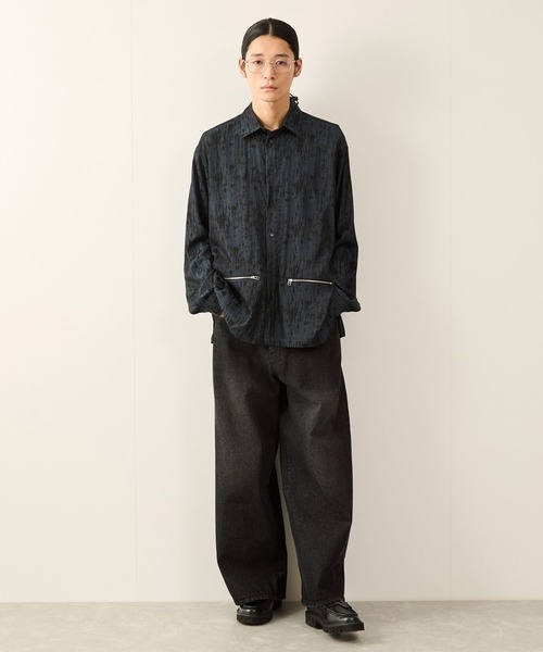 JUNRED（ジュンレッド）の「ボリュームカットストレートデニムパンツ（デニムパンツ・メンズ・パープル/ネイビー/ブラック/グレー・S/M/L）」の19枚目の写真