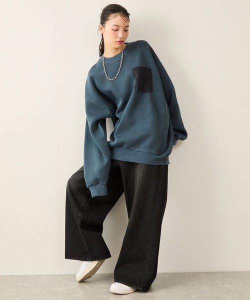 JUNRED（ジュンレッド）の「ボリュームカットストレートデニムパンツ（デニムパンツ・メンズ・パープル/ネイビー/ブラック/グレー・S/M/L）」の10枚目の写真