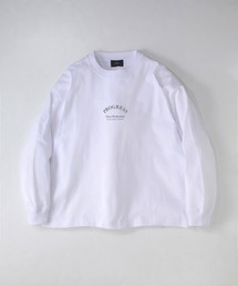 SLICK（スリック）の「【SLICK/スリック】MVS Jersey L/S Printed T-Shirt (PROGRESS) /ドロップショルダープリントTシャツ(PROGRESS) /  オーバーサイズ シルエット  / ヘビーウェイト（Tシャツ/カットソー）」