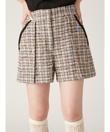 ラメツイードショートパンツ