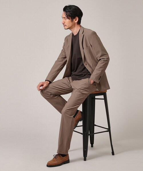 TAKEO KIKUCHI（タケオキクチ）の「【360°ストレッチ／セットアップ対応】None Of Stress パンツ（スラックス・メンズ・サンドベージュ/ブラック/ブラック系4/ベージュ/ブルー系その他/ダークブラウン/ネイビー系4・01/04/03/02）」の20枚目の写真