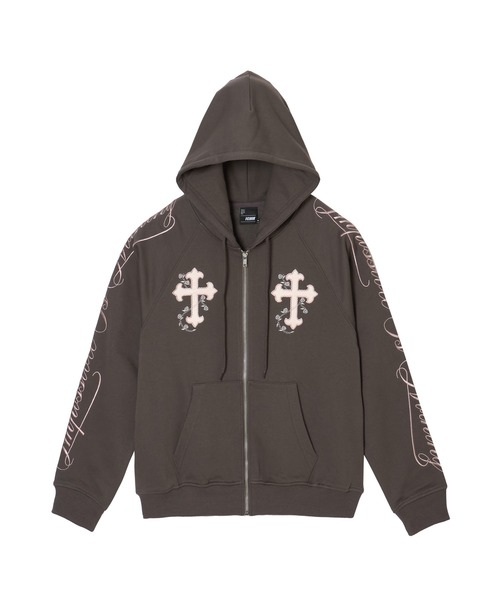 セール】【日本限定】CROSS ZIP UP HOODIE/クロスジップアップフーディ