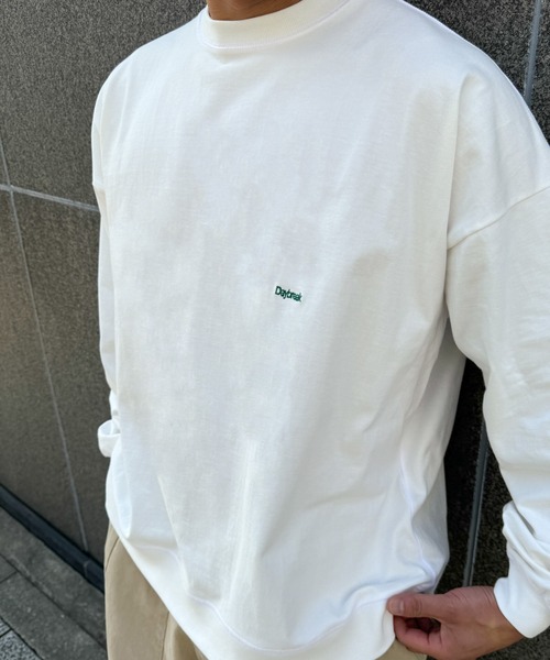 CANAL JEAN(キャナルジーン)の「choice_cnl DaybreakヘビーウエイトロンT(Tシャツ/カットソー・レディース・ベージュ/ネイビー/ホワイト・ONE SIZE)」の14枚目の写真