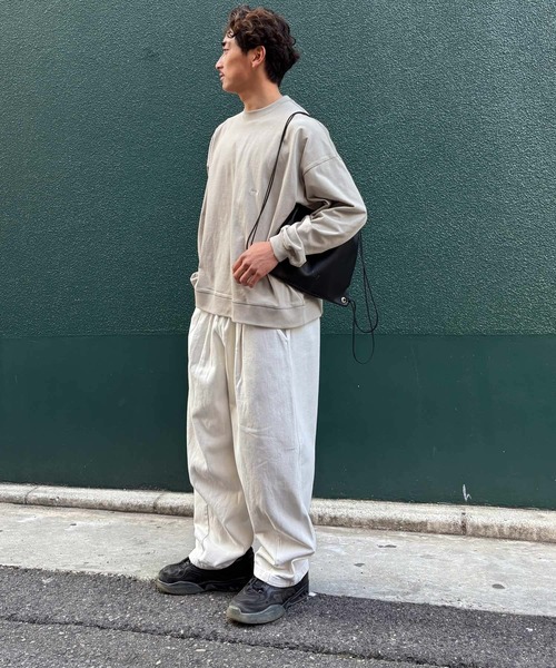 CANAL JEAN(キャナルジーン)の「choice_cnl DaybreakヘビーウエイトロンT(Tシャツ/カットソー・レディース・ベージュ/ネイビー/ホワイト・ONE SIZE)」の16枚目の写真